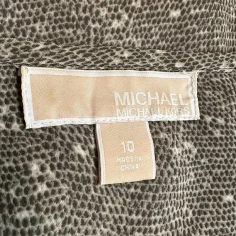 Michael Kors‎ Olive Layered Women's Blouse Tank Size 10